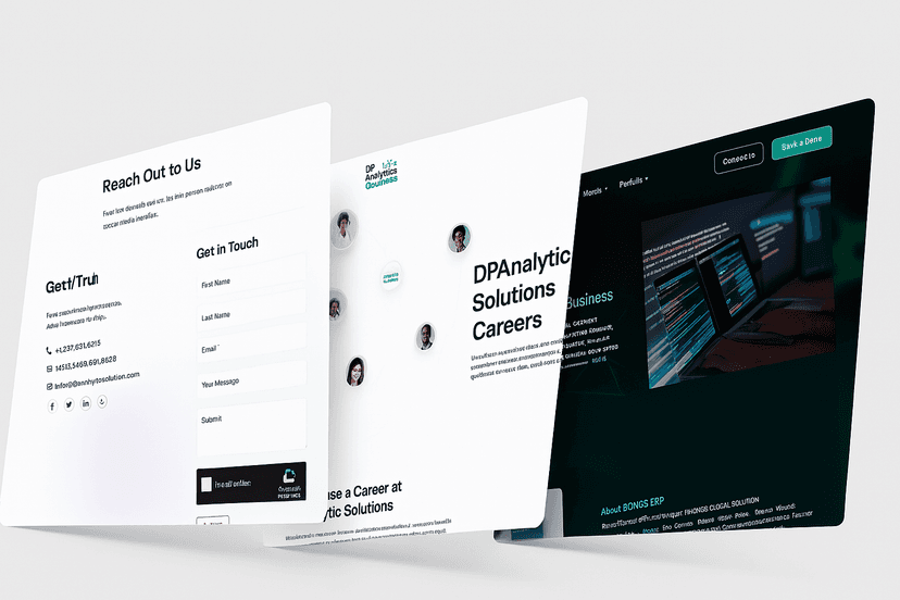 DpAnalytics solutions Website